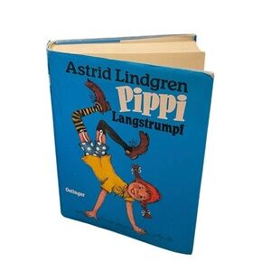 Pippi Langstrumpf Book by Astrid Lindgren Hardcover Book German Edition 1987